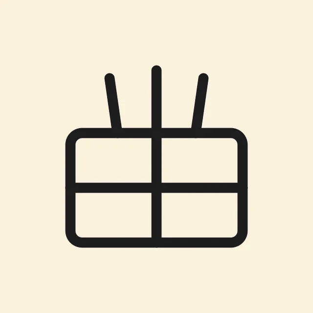 Ícone de organizador de cozinha (exemplo)